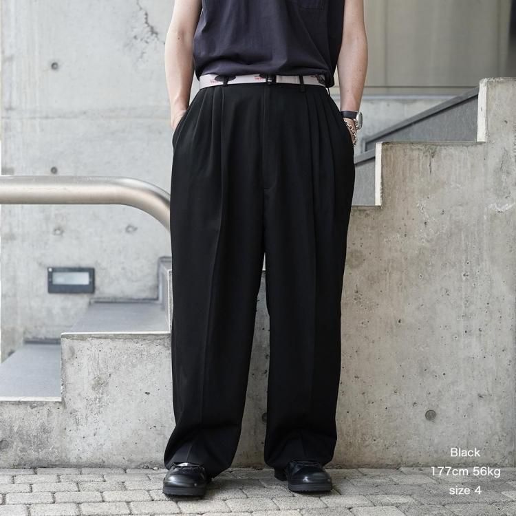 ノノット nonnotte 25aw ドレーピング5タックワイドトラウザー