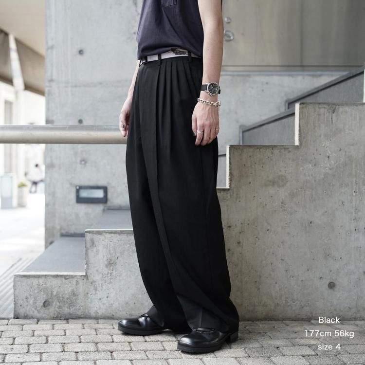 ノノット nonnotte 25aw ドレーピング5タックワイドトラウザー