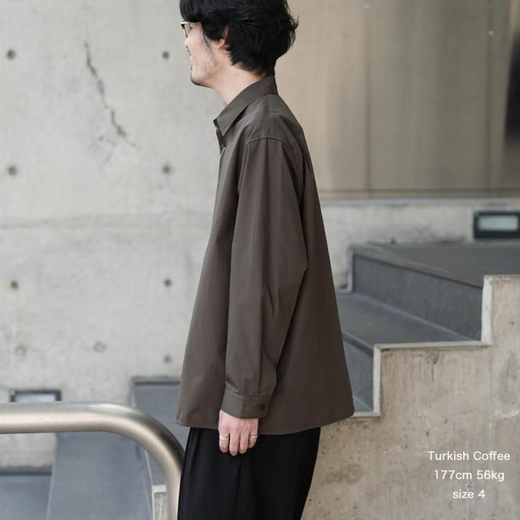 新品 nonnotte Oversized Shirt ヘビーブロード シャツ ノノット nonnotte 24AW オーバーサイズシャツ クリアヘビー