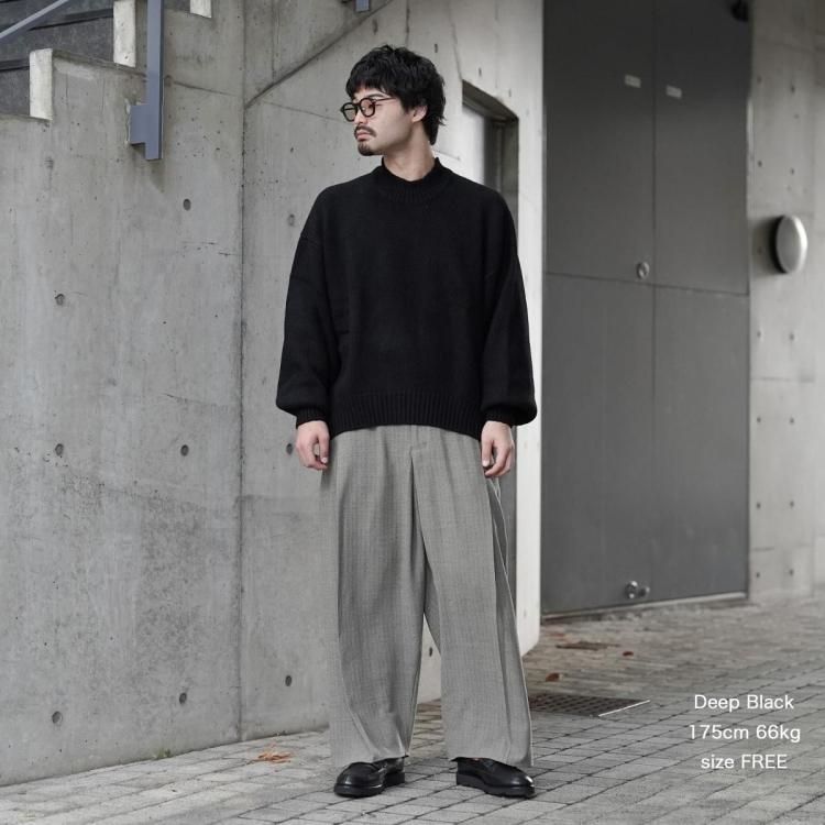 ノノット nonnotte 25aw ドレーピングエクストラプルオーバー