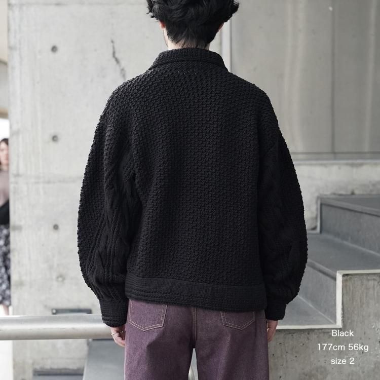 ネイキッドゲージ nakedgauge 24aw メリノウールハンドニッティング