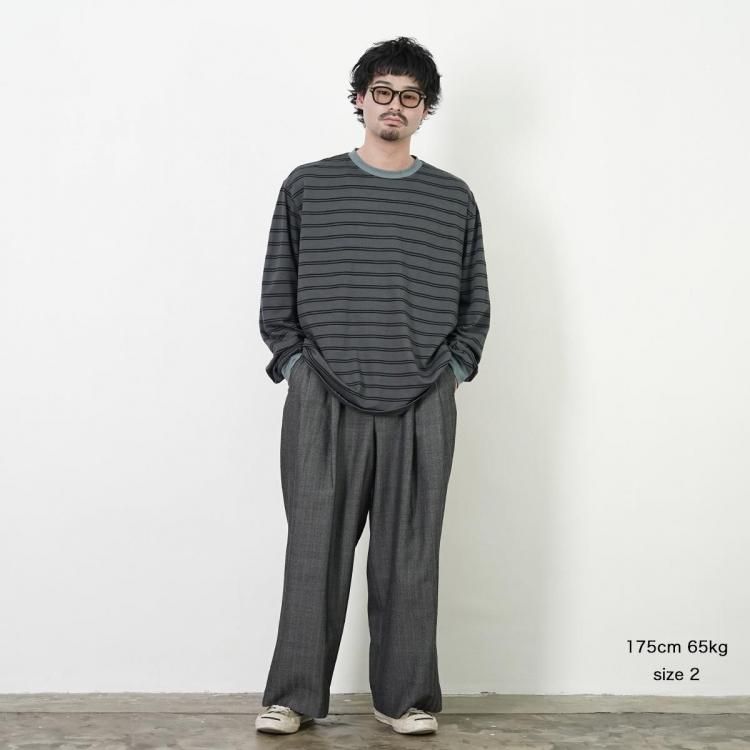 マーカ marka ツータックバギートラウザーウールサージ TWO TUCK BAGGY
