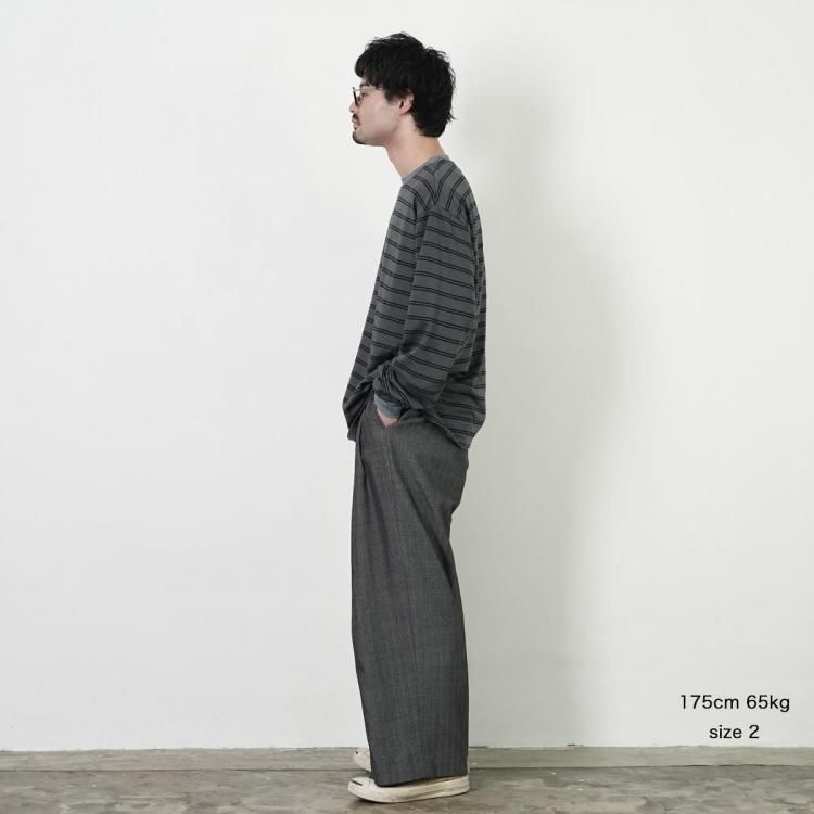 マーカ marka ツータックバギートラウザーウールサージ TWO TUCK