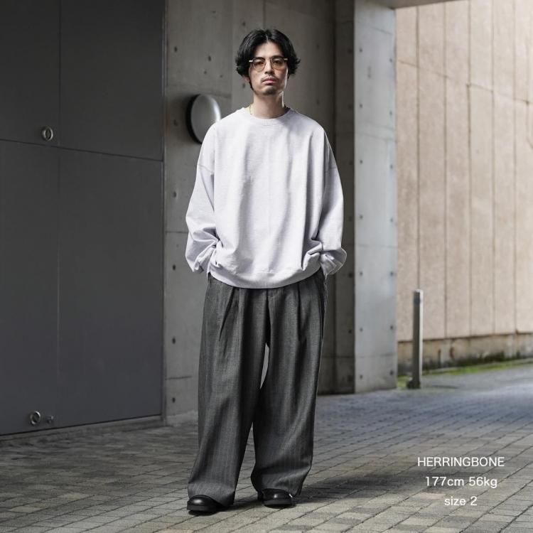 マーカ marka ツータックバギートラウザーウールサージ TWO TUCK BAGGY