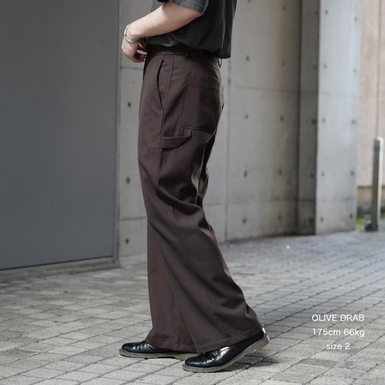 MARKAWARE ウールストレートスラックス　カーキ marka パンツ スラックス 【markaware/marka】STRAIGHT FIT
