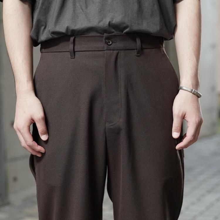 MARKAWARE ウールストレートスラックス　カーキ MARKAWARE ウールストレートスラックス カーキ