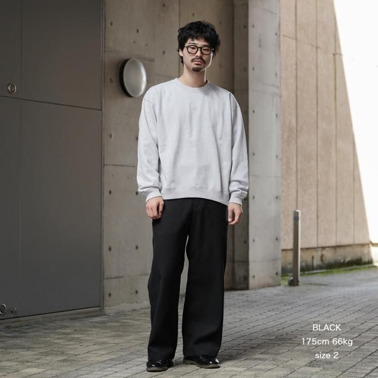 MARKAWARE サバイバルクロス 黒 裾上げ済 160〜170cm向け 丈短 3/60オーガニックウールサバイバルクロス / コンフォート