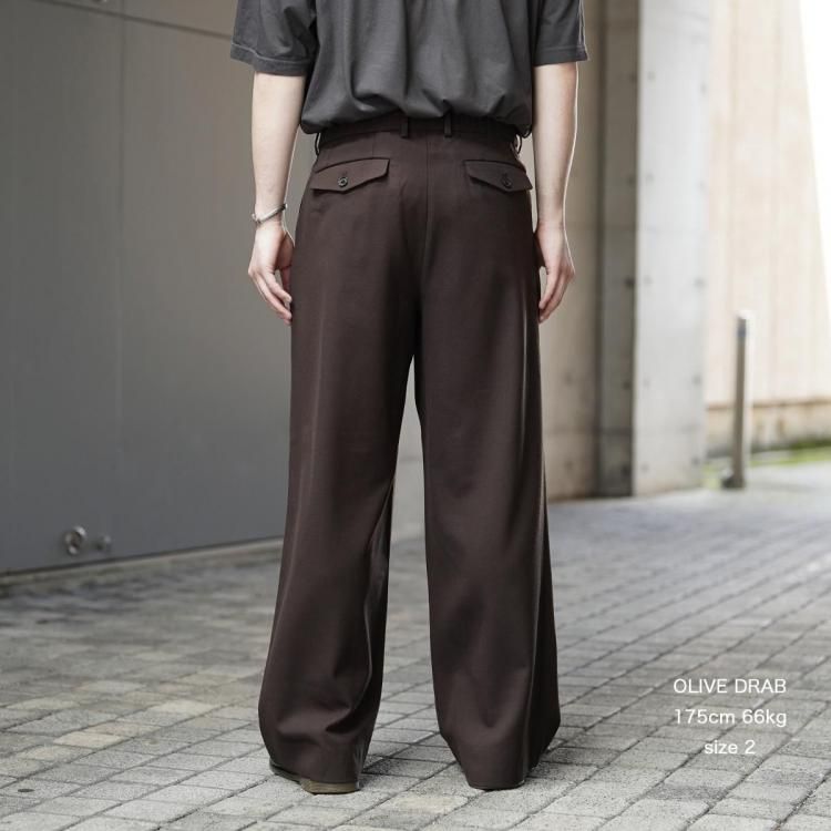 MARKAWAREトリプルプリーテッドワイドトラウザーズ サイズ2 MARKAWAREトリプルプリーテッドワイドトラウザーズ サイズ2 楽天