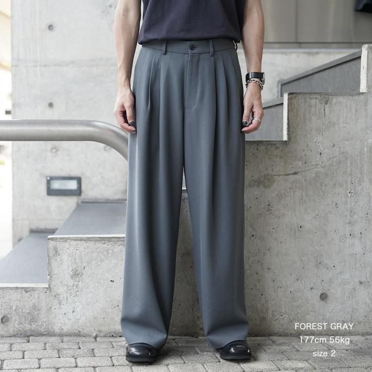 マーカウェア MARKAWARE 25aw トリプルプリーテッドワイド
