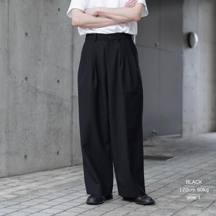 マーカウェア MARKAWARE 25aw トリプルプリーテッドワイド
