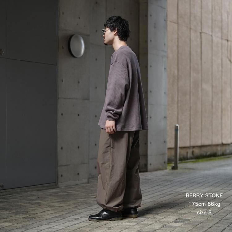 ポリプロイド POLYPLOID 25aw ハニカムサーマルオーバーサイズロング