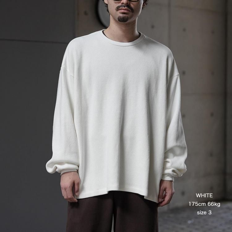 POLYPLOID ポリプロイド 19FW チェック ウール スウェット 3 ポリプロイド POLYPLOID 25aw ハニカムサーマルオーバーサイズ