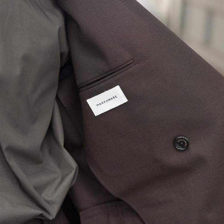 マーカウェア MARKAWARE 25aw ダブルブレストコンフォートジャケット