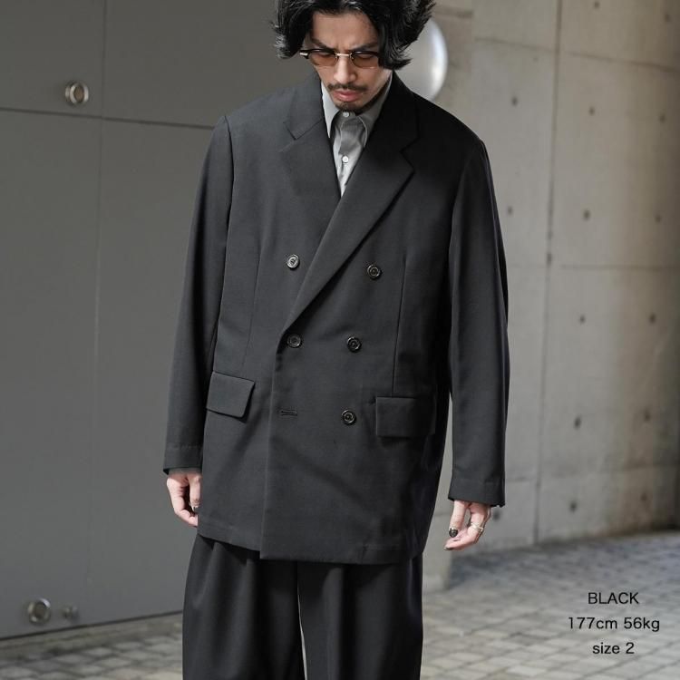 ジャケット・アウター markaware COMFORT W-BREASTED BLAZER MARKAWARE(マーカウェア) ORGANIC WOOL TROPICAL COMFORT W-BREASTED