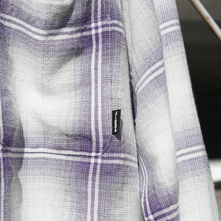 ジエダ JieDa 25aw オンブレチェックジップシャツ OMBRE CHECK