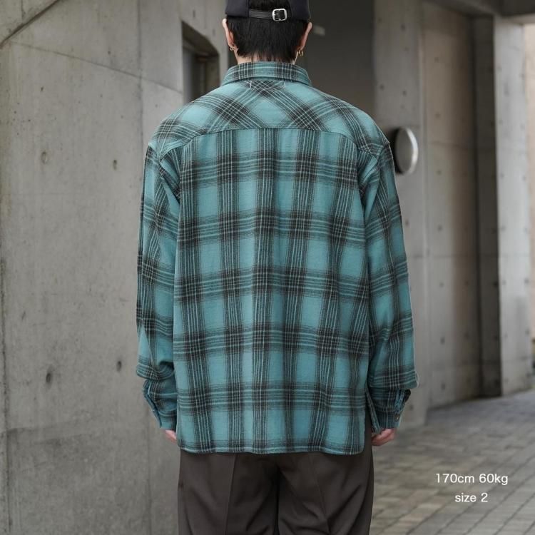 SandWaterr BAGGY SHIRT サンドウォーター ネンシャツ 2 SandWaterr/サンドウォーター】ORGANIZED BAGGY TEE LS #2(NAVY