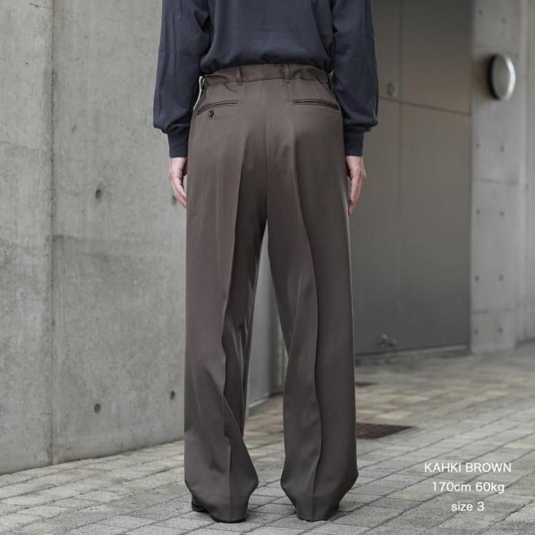 ビソウン BISOWN 25aw スーパー120ウールギャバ 1タックイージー