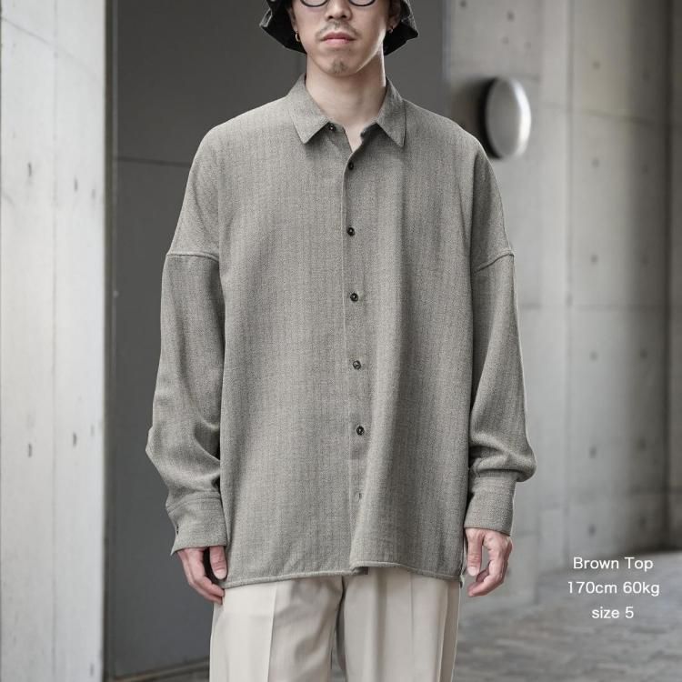 ノノット nonnotte 25aw ドレーピングシャツルーズウェービング
