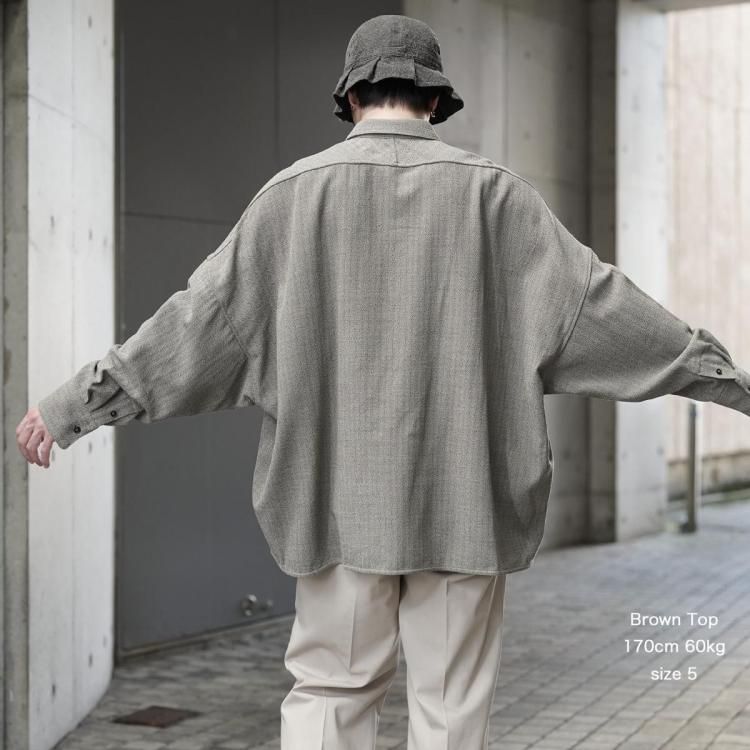 ノノット nonnotte 25aw ドレーピングシャツルーズウェービング