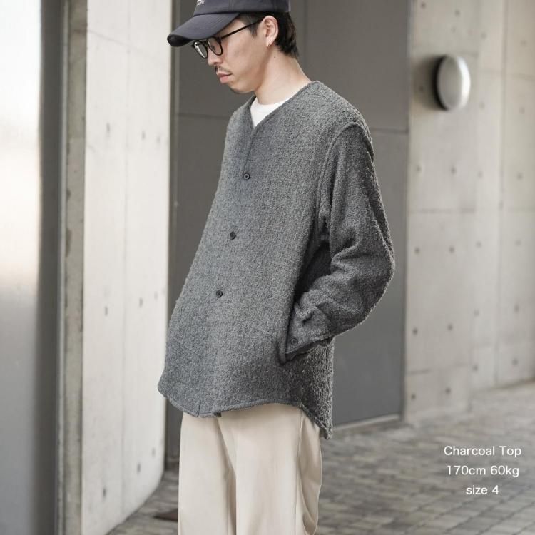 oldtown ノーカラーシャツジャケット oldtown ノーカラーシャツジャケット