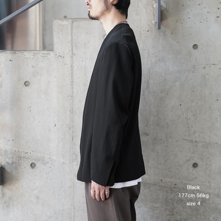 nonnotteノノット　 ノーカラージャケット 黒 fit=scale-down,w=1200