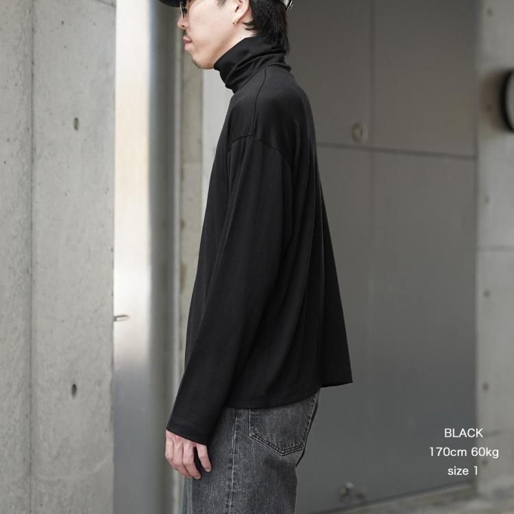 美品⭐️ワイズ ロング長袖シャツ ウール系 刺繍あり ブラック XLサイズ相当 Y's - 美品⭐️ワイズ ロング長袖シャツ ウール系 刺繍あり