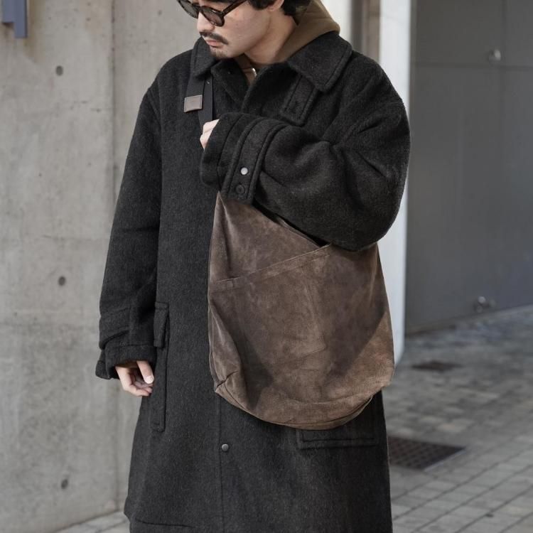 ホーボー hobo 25AW アズマショルダーバッグ ピッグスウェード AZUMA