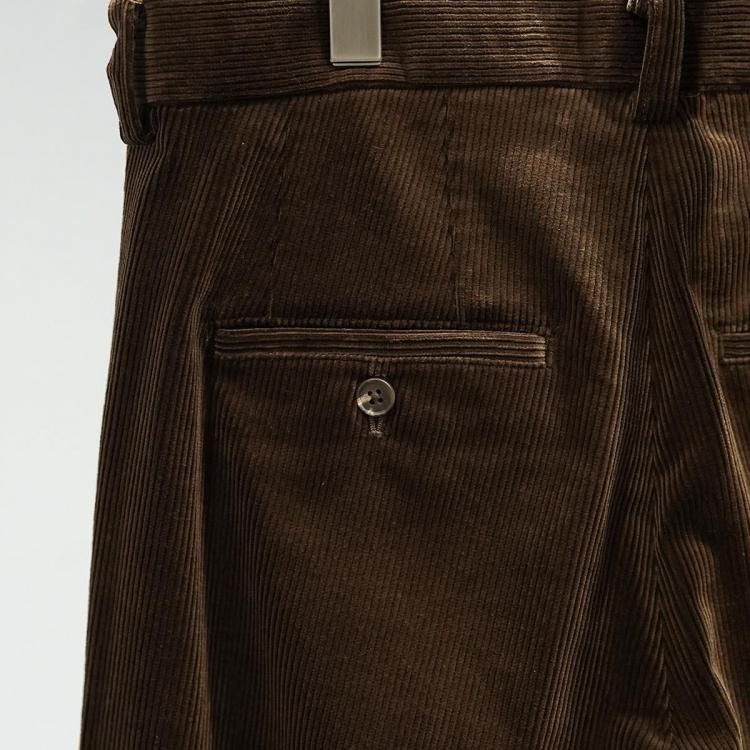 ビソウン BISOWN 25aw コーデュロイ2タックワイドトラウザーズ