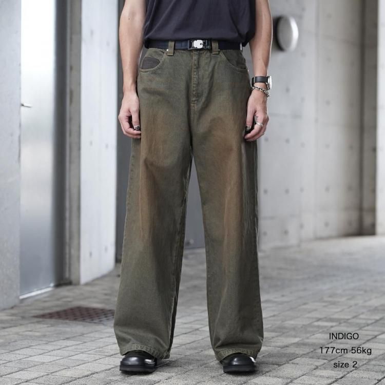 パラトレイト paratrait 25AW マッドパイプデニムパンツ MAD