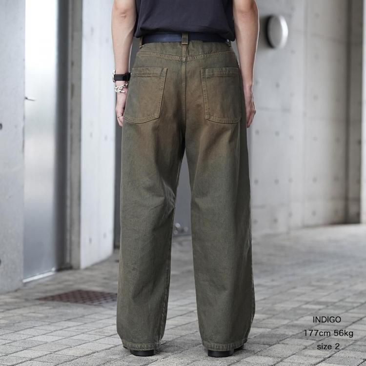 パラトレイト paratrait 25AW マッドパイプデニムパンツ MAD