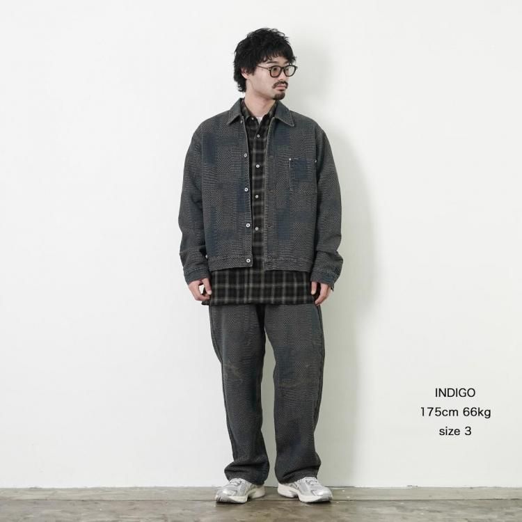 パラトレイト paratrait 25AW マッドサシコデニムパンツ MAD SASHIKO