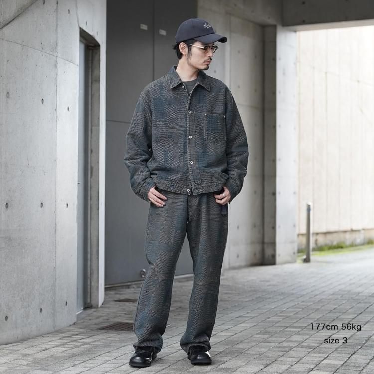 パラトレイト paratrait 25AW マッドサシコデニムパンツ MAD SASHIKO