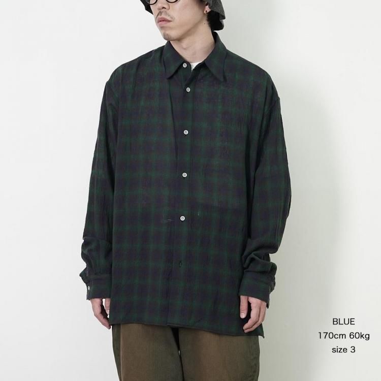 パラトレイト paratrait 25AW ウールチェックシャツ WOOL CHECK