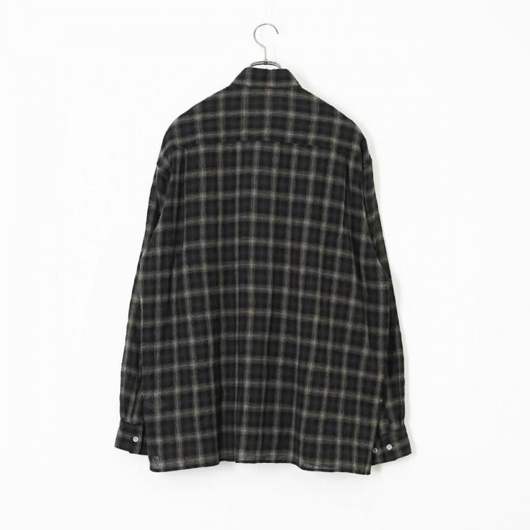 MASU 25aw チェックシャツ 25AW】MASU エムエーエスユー / SHAGGY PLAID SHIRT
