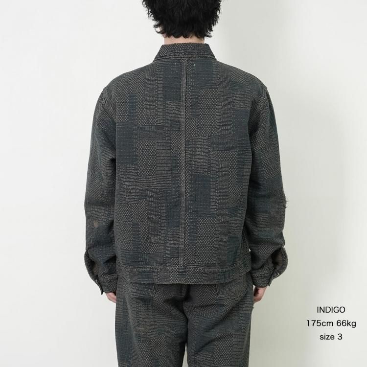 桜子さん専用⭐️YUKI TORII トリヰ　デニム風パッチワーク柄ジャケット パラトレイト paratrait 25AW マッドサシコデニムジャケット MAD