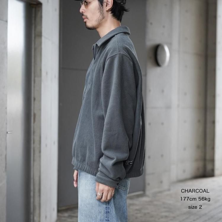 サンドウォーター SandWaterr 25aw オーバーサイズハーフジッププル