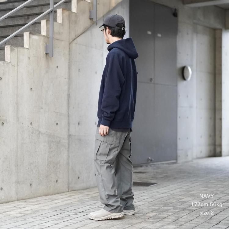 【サイズ2】NONNATIVE プルオーバー スウェット　ネイビー NONNATIVE_MARINER_HALF_ZIP_PUL