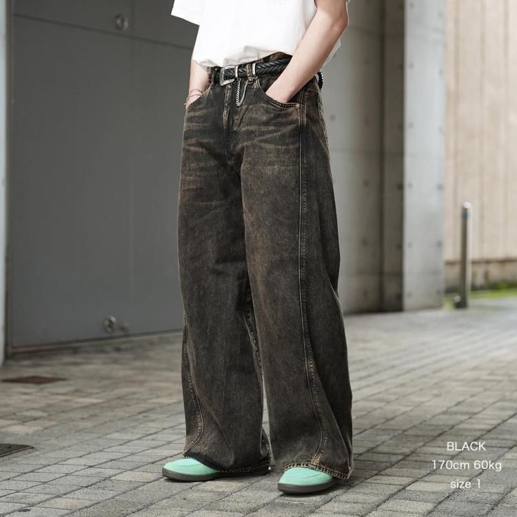 ジエダ JieDa 25aw スイッチングバギーデニムパンツ SWITCHING BAGGY