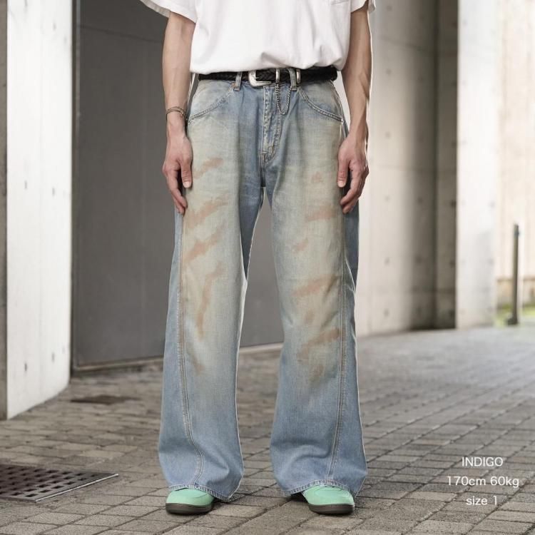 ジエダ JieDa 25aw スイッチングバギーデニムパンツ SWITCHING BAGGY