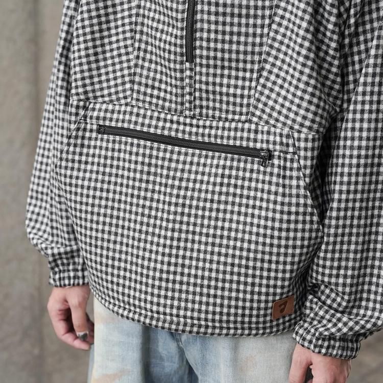 ジエダ JieDa 25aw チェックプルオーバーパーカー CHECK PULLOVER PARKA