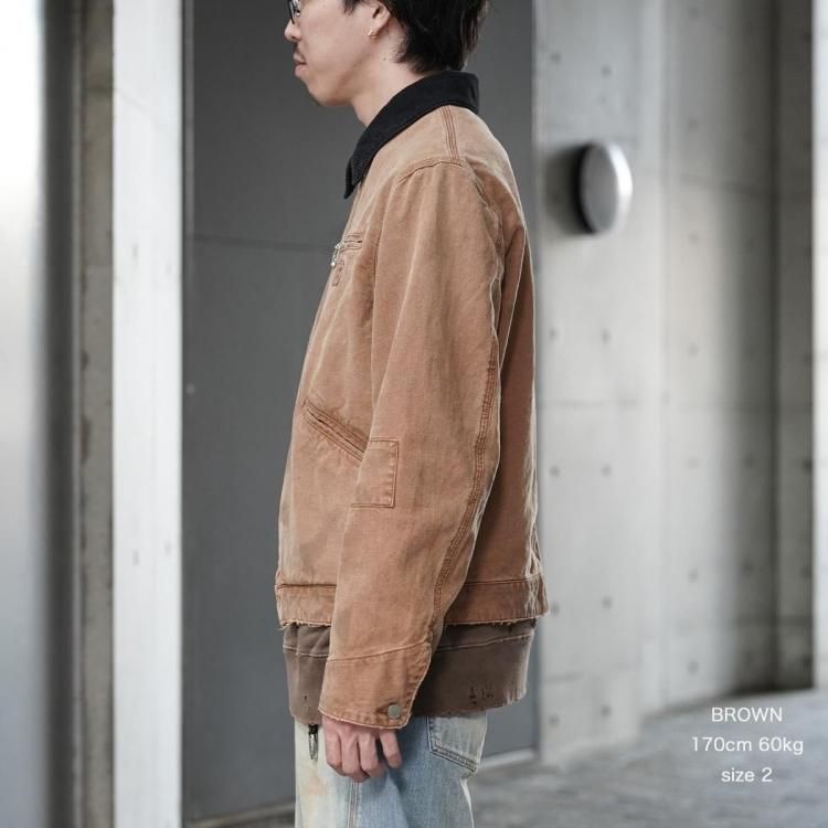 ジエダ JieDa 25aw ダックダメージジップジャケット DUCK DAMAGE