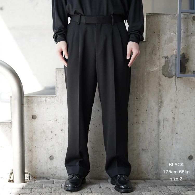 マーカウェア MARKAWARE 25aw ダブルプリーテッドワイドトラウザーポロ