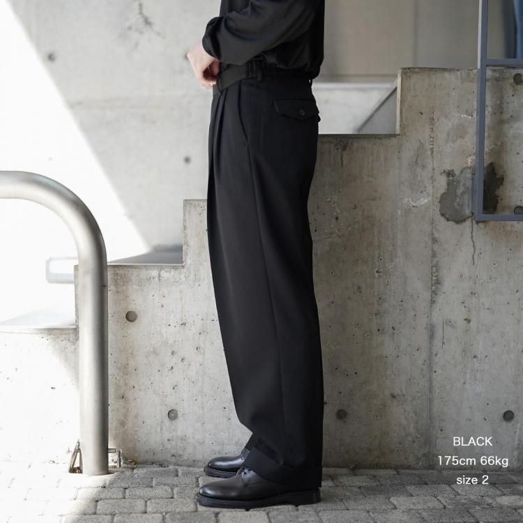 マーカウェア MARKAWARE 25aw ダブルプリーテッドワイドトラウザーポロ