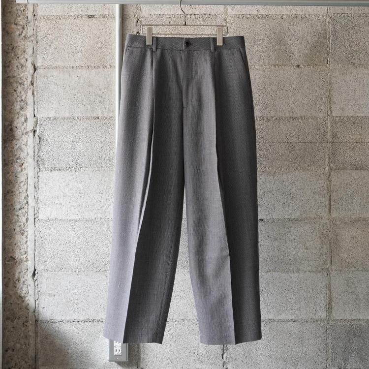 ビソウン BISOWN 25aw ミドルウールディープタックトラウザー