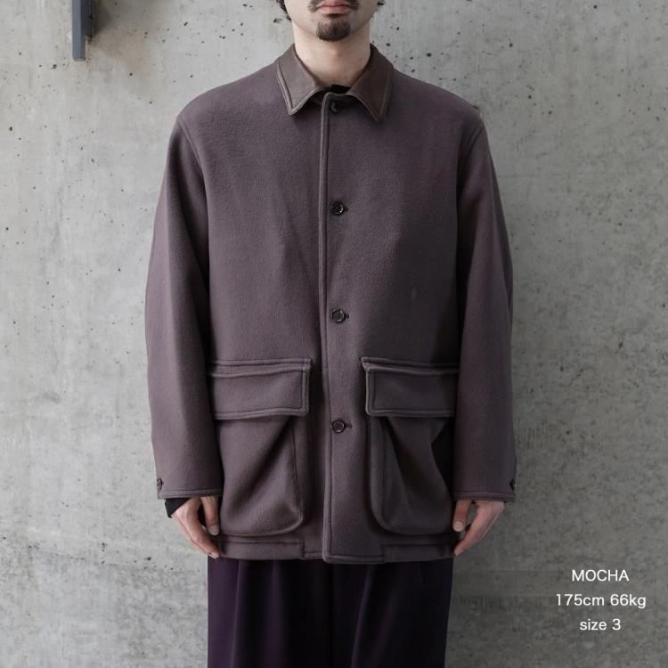 ビソウン BISOWN 25aw ラムウールハンティングコート LAMBSWOOL