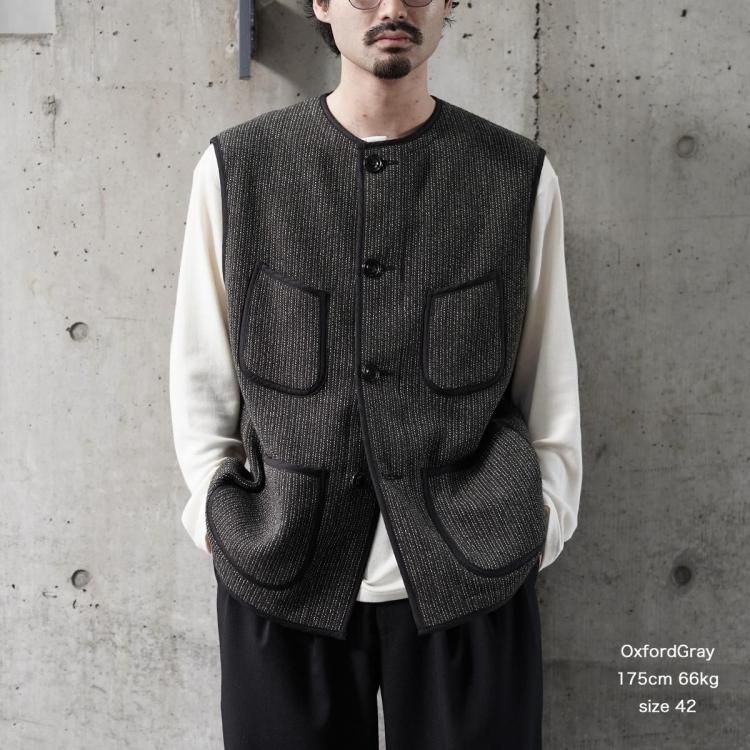 オーベルジュ AUBERGE 25aw ブラウン ベスト BROWN