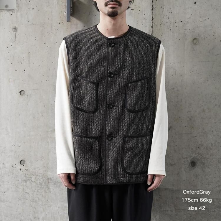 オーベルジュ AUBERGE 25aw ブラウン ベスト BROWN