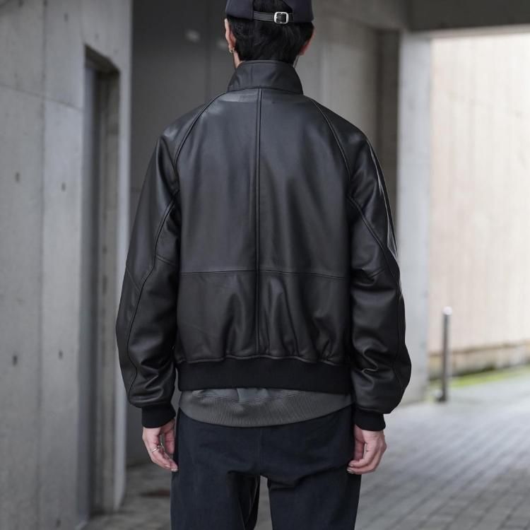 シーシーユー CCU 25aw ハイネックブルゾンシープレザー HIGH