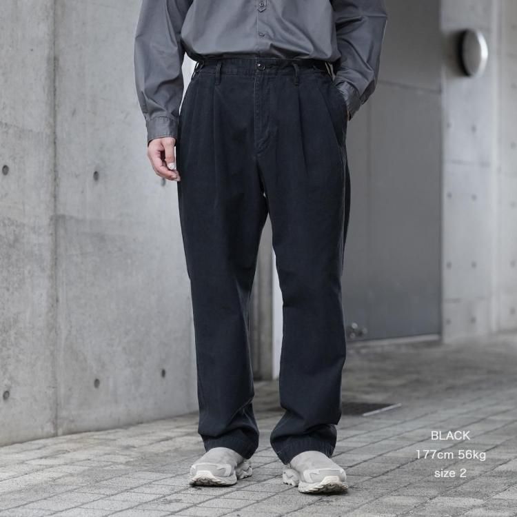 新品 25ss nonnative オフィサーチノトラウザー パンツIVORY2 ノンネイティブ nonnative 25ss オフィサーチノトラウザー