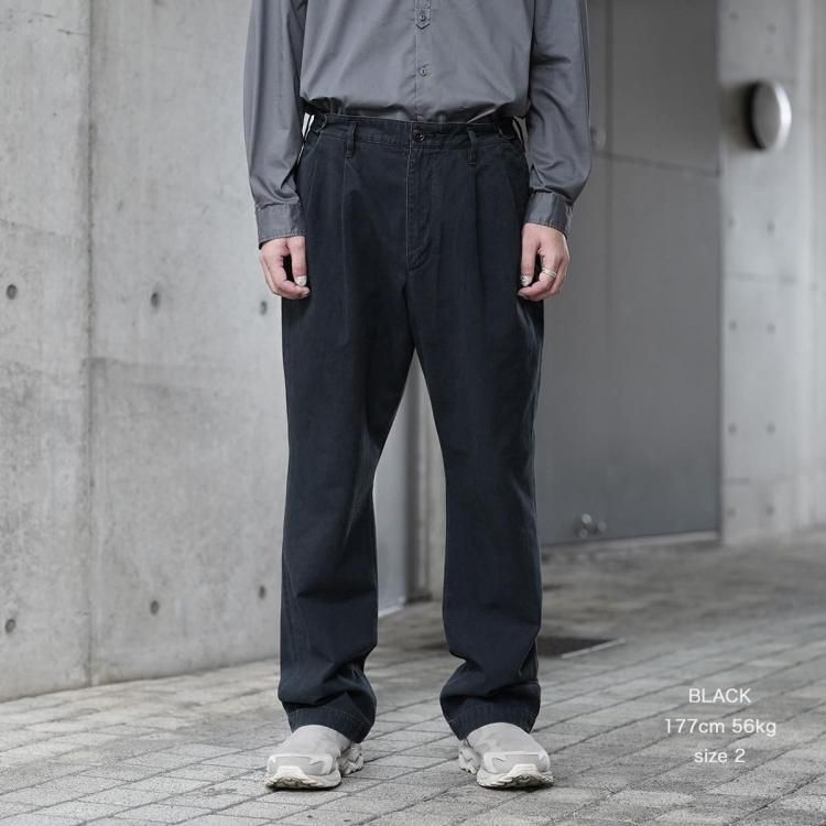 ノンネイティブ nonnative 25aw オフィサーチノトラウザー コットン